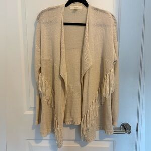 Forever 21 Cream Boho Cardigan